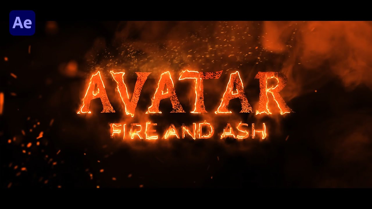 Avatar: Fire and Ash Title Card – 4K After Effects Template