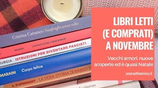 Libri letti (e comprati) a novembre | Vecchi amori, nuove scoperte ed è quasi Natale