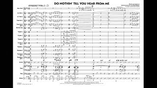 Do Nothin' Till You Hear From Me arranged by Roger Holmes
