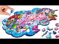 UNUSUAL WOODEN PUZZLE Assemble Rainbow Unicorn