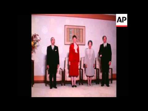UPITN 14 10 78 WEST GERMAN CHANCELLOR SCHMIDT VISITS EMPEROR HIROHITO IN TOKYO