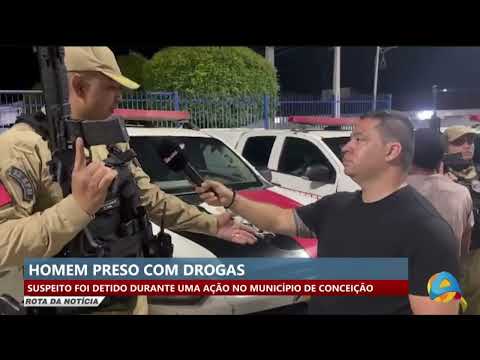 Rota da notícia -     Homem é preso com drogas durante ação policial em Conceição