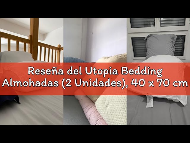 Vídeo relacionado con Utopia Bedding Almohada Corporal 40x145 cm para Dormir de Lado Blanco