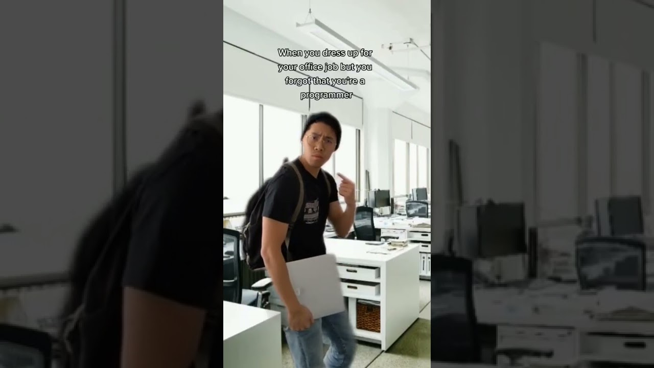 How programmers dress up for work #programmer #softwareengineer #shorts