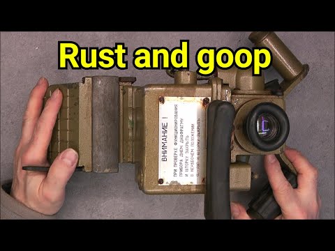 Soviet battletank TKH-1C night vision periscope teardown