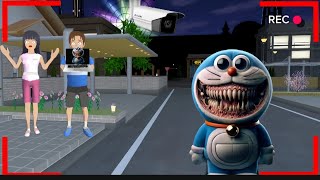 Download lagu Caught on CCTV: Spooky DORAEMON ghost😱 sakuraschoolsimulator mp3