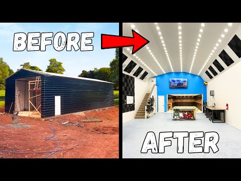 I turned a STEEL building into my DREAM shop