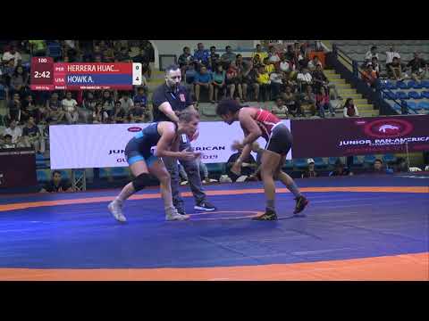 Round 1 WW - 55 kg: N. HERRERA HUAC (PER) v. A. HOWK (USA)