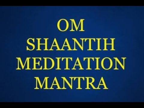 OM SHANTIH MEDITATION MANTRA