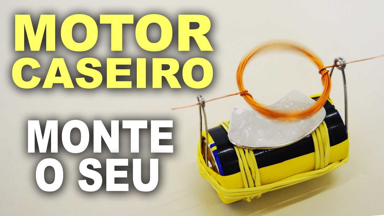 Como fazer um motor elétrico com um ímã (experiência Elétrica)