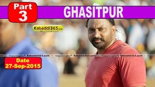 (1) Ghasitpur (Mukerian) Kabaddi Cup 27 Sep 2015
