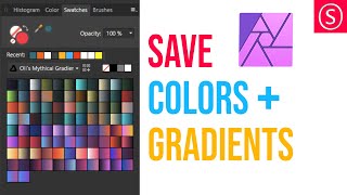 How to: Create custom Color Palettes and Gradient Palettes - Affinity Photo Beginner Tutorial