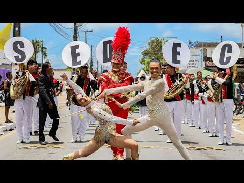 Estréia Drum Corps Sedec 2022, Desfile de Mangabeira! Balizas Annyelle Gomes, Stennio Neves.