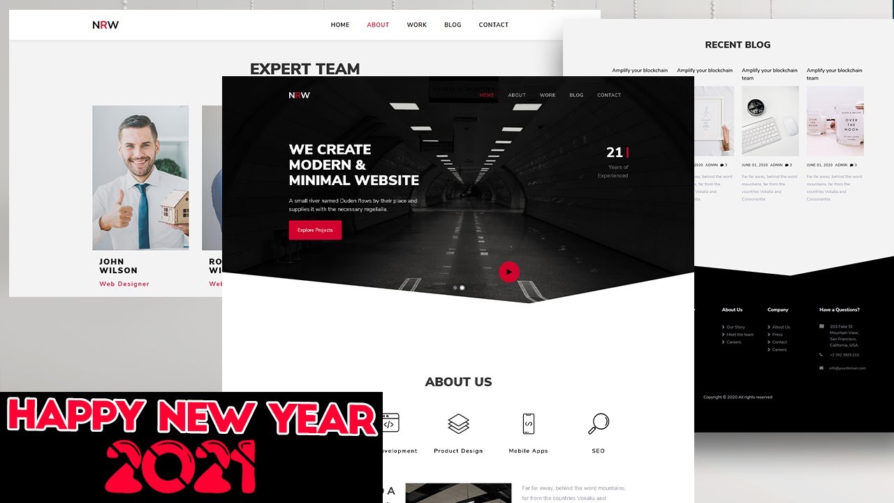 Free website template-html css & js based website template || web development and designing
