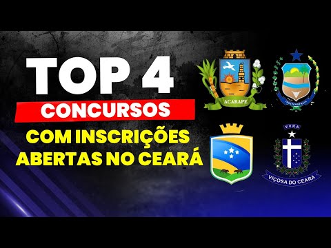 CONCURSOS COM INSCRIÇÕES ABERTAS NO CEARÁ