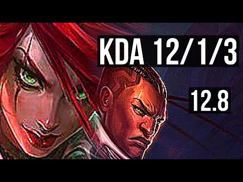 KATA vs LUCIAN (MID) | 3.0M mastery, 12/1/3, Legendary, 700+ games | BR Diamond | 12.8
