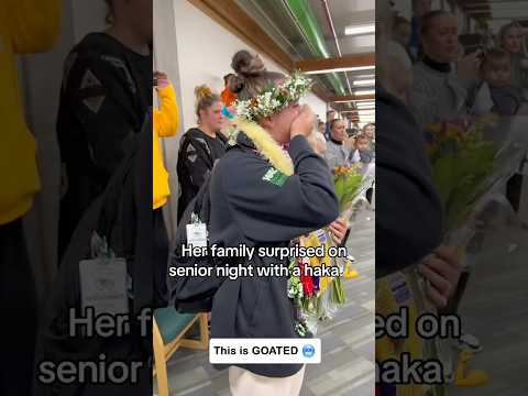 Family surprises graduate with HAKA 🔥👀 #shorts