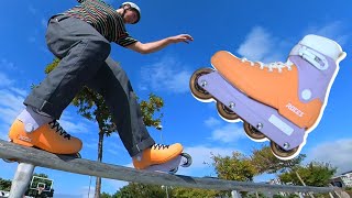 Aggressive Inline Skating on Roces 1992 Skates