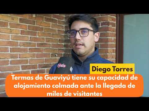 Termas de Guaviyú tiene su capacidad de alojamiento colmada ante la llegada de miles de visitantes