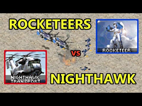 Night Hawk vs Rocketeer [Same Cost] - Red Alert 2