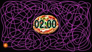 2 Minute Countdown Timer Pizza Explosion | Study & Workout Break Timer | Relaxing 2 Minute Countdown