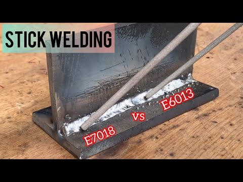 Electrode E7018 and E6013 stick welding | welding tricks
