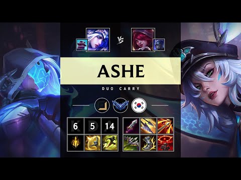 Ashe ADC vs Xayah - KR Diamond Patch 25.08