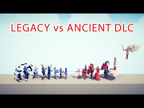 LEGACY Team vs ANCIENT DLC Team - Totally Accurate Battle Simulator TABS