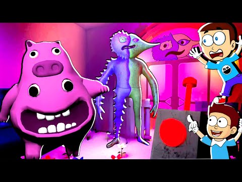 Green Monster 4 All Boss - Garten of Banban 4 ? 😲| Shiva and Kanzo Gameplay