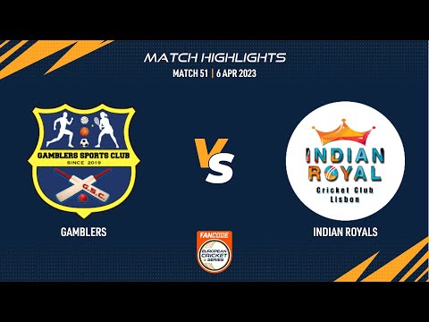 Match 51 - GAM vs IR | Highlights | FanCode ECS Portugal, Santarem 2023 | ECS23.159