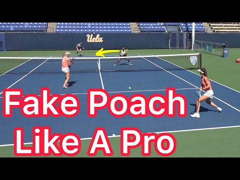 How To Fake A Poach In Doubles (Advanced Tennis Strategy Tips)