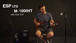 Video thumbnail for ESP LTD M-1000HT ELECTRIC GUITAR NATURAL KOA - QUICK REVIEW by Haworth Guitars