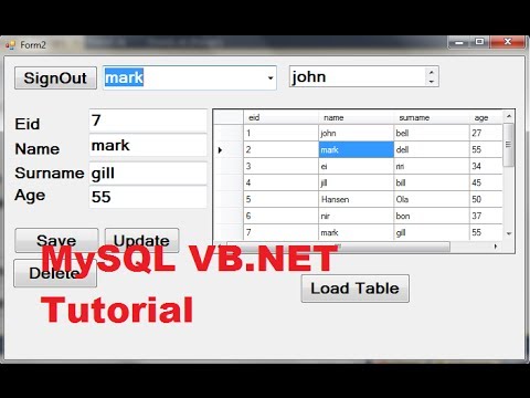 MySQL VB NET Tutorial 15 Change column title of datagridview when connecting Mysql