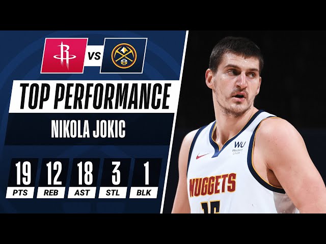 Jokic tampil memukau dengan 18 assist, yang merupakan angka tertinggi dalam karirnya dalam kekalahan Rockets Jokic tampil memukau dengan 18 assist, yang merupakan angka tertinggi dalam karirnya dalam kekalahan Rockets