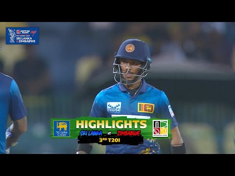 3rd T20I | Sri Lanka vs Zimbabwe | Highlights | 18th January 2024