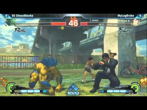 ChocoBlanka (Blanka) vs (Fei Long) MyLegBroke POOLS EVO 2012