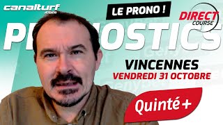 emission video des courses turf pmu du Vendredi 31 octobre 2025