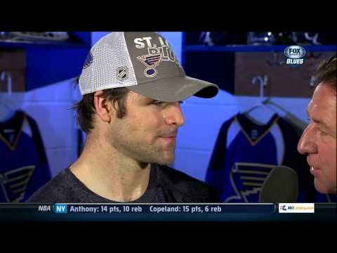 Chris Porter post game interview Mar 12 2013 San Jose Sharks vs St. Louis Blues NHL Hockey