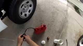 easy way to siphon gas from a newer car