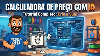 Thumbnail do vídeo Criei um App com IA + Impressão 3D