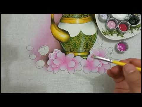 , title : 'Flores de Cerejeiras com Bule Pintura em Tecido Parte 2 - AULA 398 BRUNO SILVA'