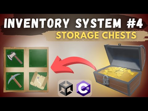 Unity INVENTORY SYSTEM Tutorial #4 - storage system