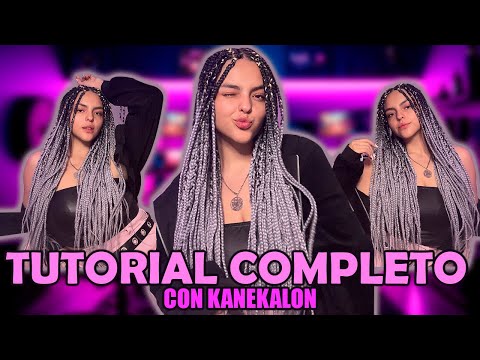 How to do African braids with Kanekalon 😍😍 | yaneireach