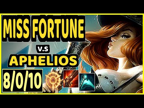 LUGER (MISS FORTUNE) vs APHELIOS - 8/0/10 KDA BOTTOM ADC CHALLENGER GAMEPLAY - EUW