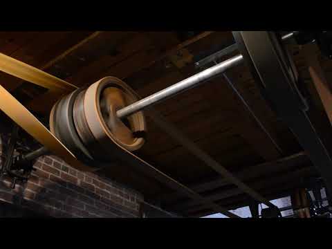 Belt & Lineshaft System - the transfer power in a 19th century machine shop