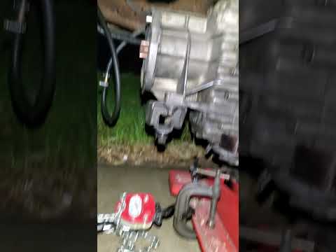 Pulling a ZF S5-47 transmission out of an OBS Ford. #Ford #Fordobs #transmission