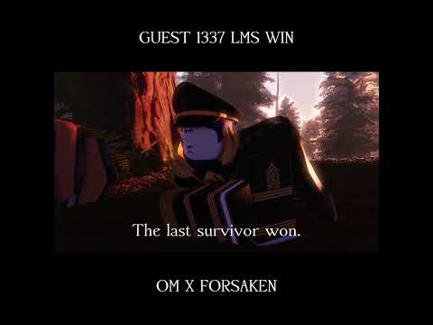 Guest 1337 Solo Win - Outcome Memories x Forsaken #forsaken #outcomememories