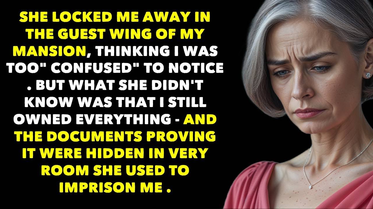 My DIL locked me in the guest room when visitors came—until I showed them the deed to the mansion