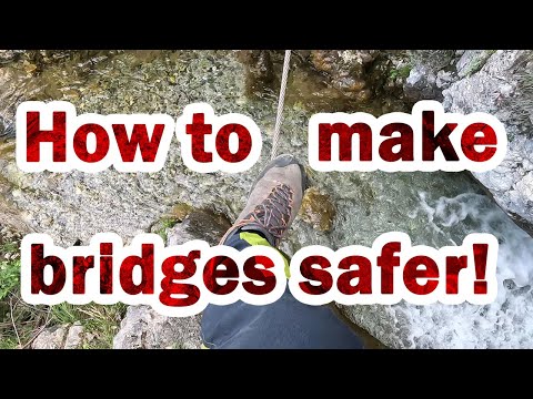 How to make bridges safer on Via Ferrata - How to cross Via Ferrata bridges with less risk of a fall