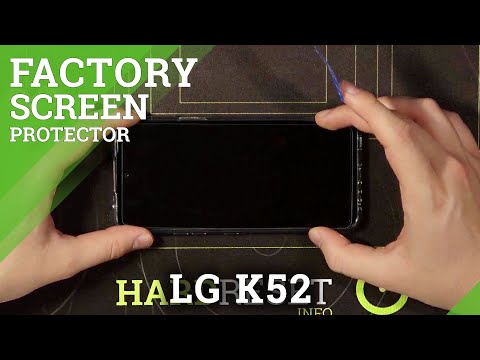 How to Install Tempered Glass Screen Protector on LG K52 - Apply Screen Protector